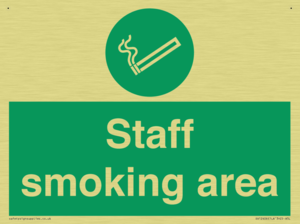 Staff smoking area